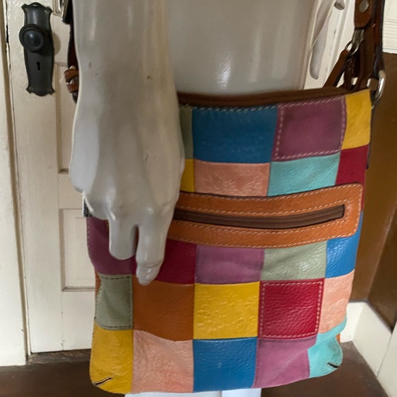 Fossil patchwork leather - Picture 4 of 8